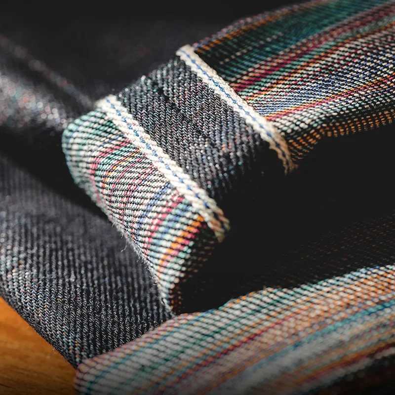 Maden Vintage 135OZ Selvedge Raw Denim Jeans Cotton Straight Denim Pants Mens Heavyweight Blue Zip Fly with Pockets Trousers J251030