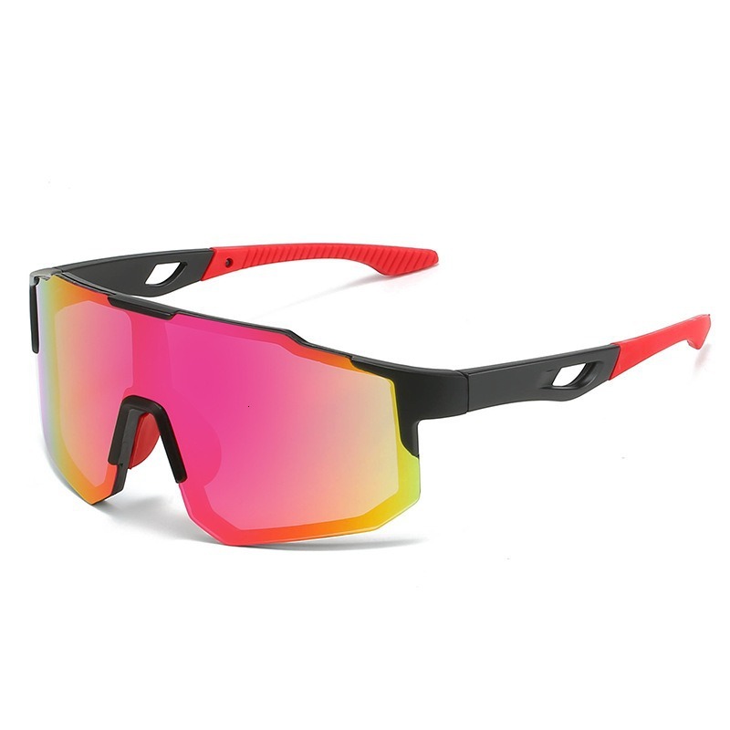 Outdoor Sports Men and Women Anti-ultraviolet Large Frame Riding Glasses fashion Colorful Pc Sunglasses
