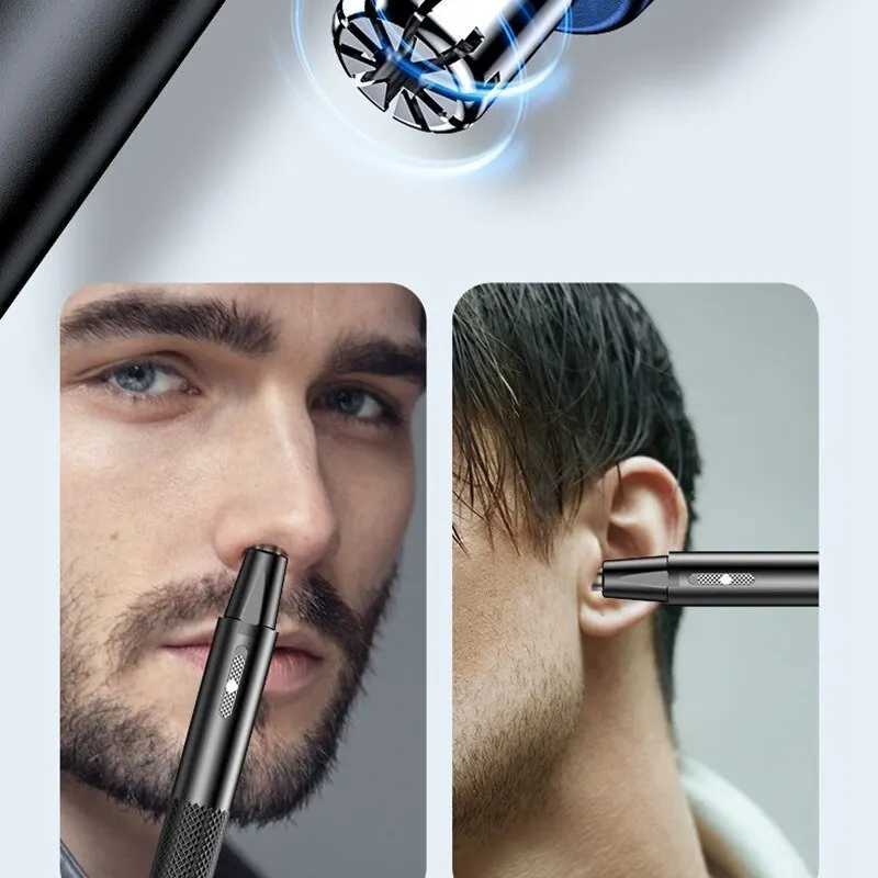Electric Nose Hair Trimmer Mens Nose And Ear Remover Automatic Washable Electric Shaving Tools USB Rechargeable M251030