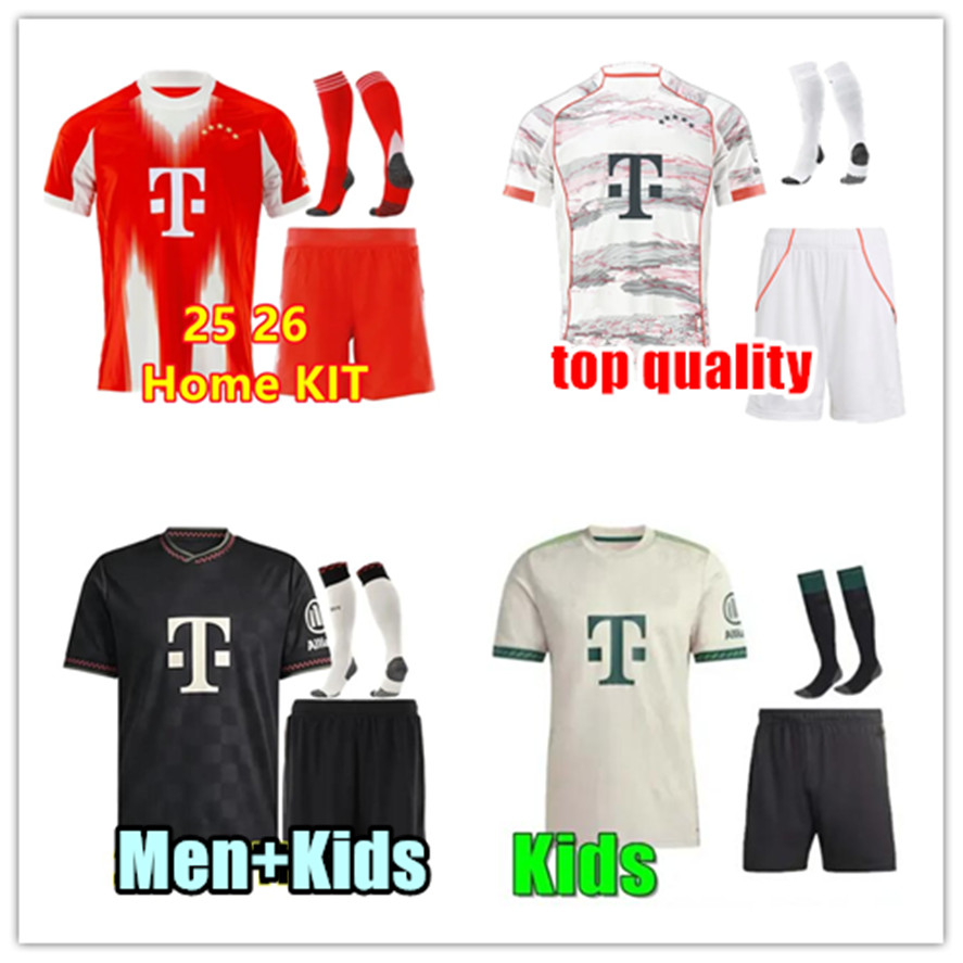 25 26 GORETZKA KANE soccer jerseyS SANE KIMMICH MUSIALA DAVIES Oktoberfest Shirts 50th COMAN LAIMER TEL BAYERNS mUNIch GNABRY 2025 Kit Kids Equipent Top quality