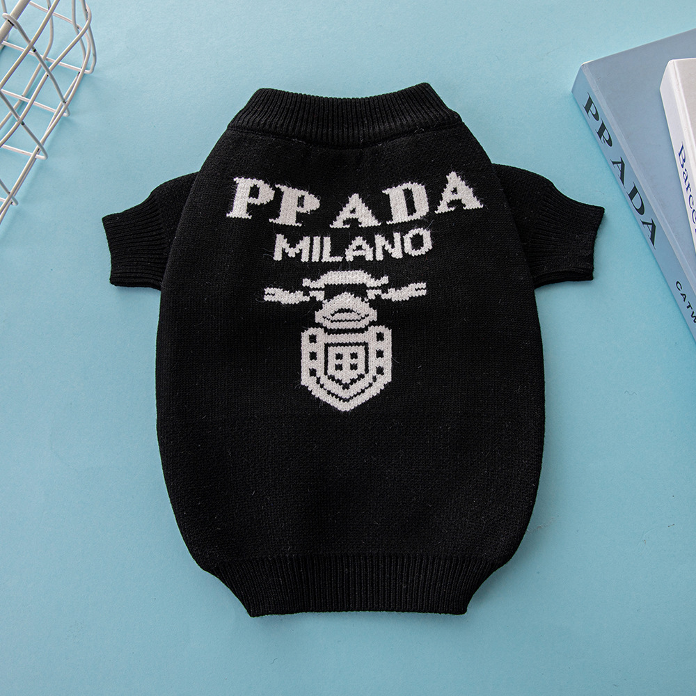 Cozy Knit designer dog clothes Pet Sweater for Dogs Cats Ribbed Turtleneck, Stretchy Short Sleeves, Warm Winter Pullover (4 Colors)