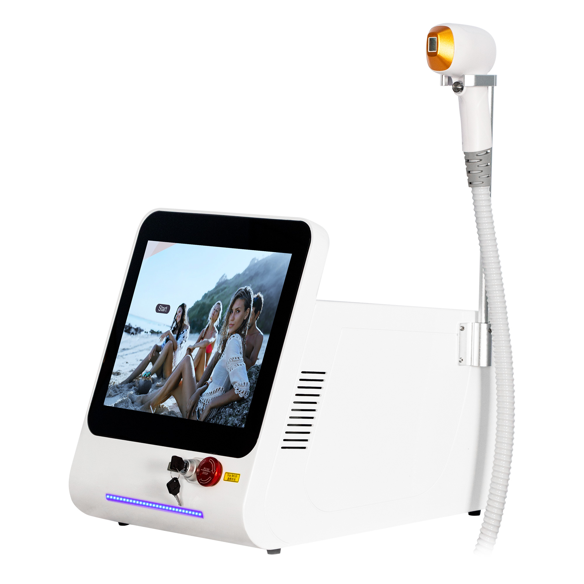 Diode Laser Hair Removal Machine Ice Titanium Painless Permanent Full Body Hair Removal Alexandrite Laser