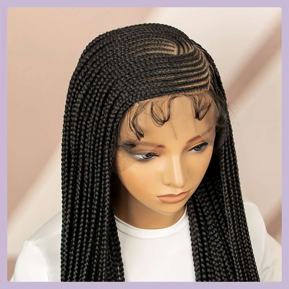 Braids Synthetic Beginners Friendly Heat Resistant Lace Wig For Women