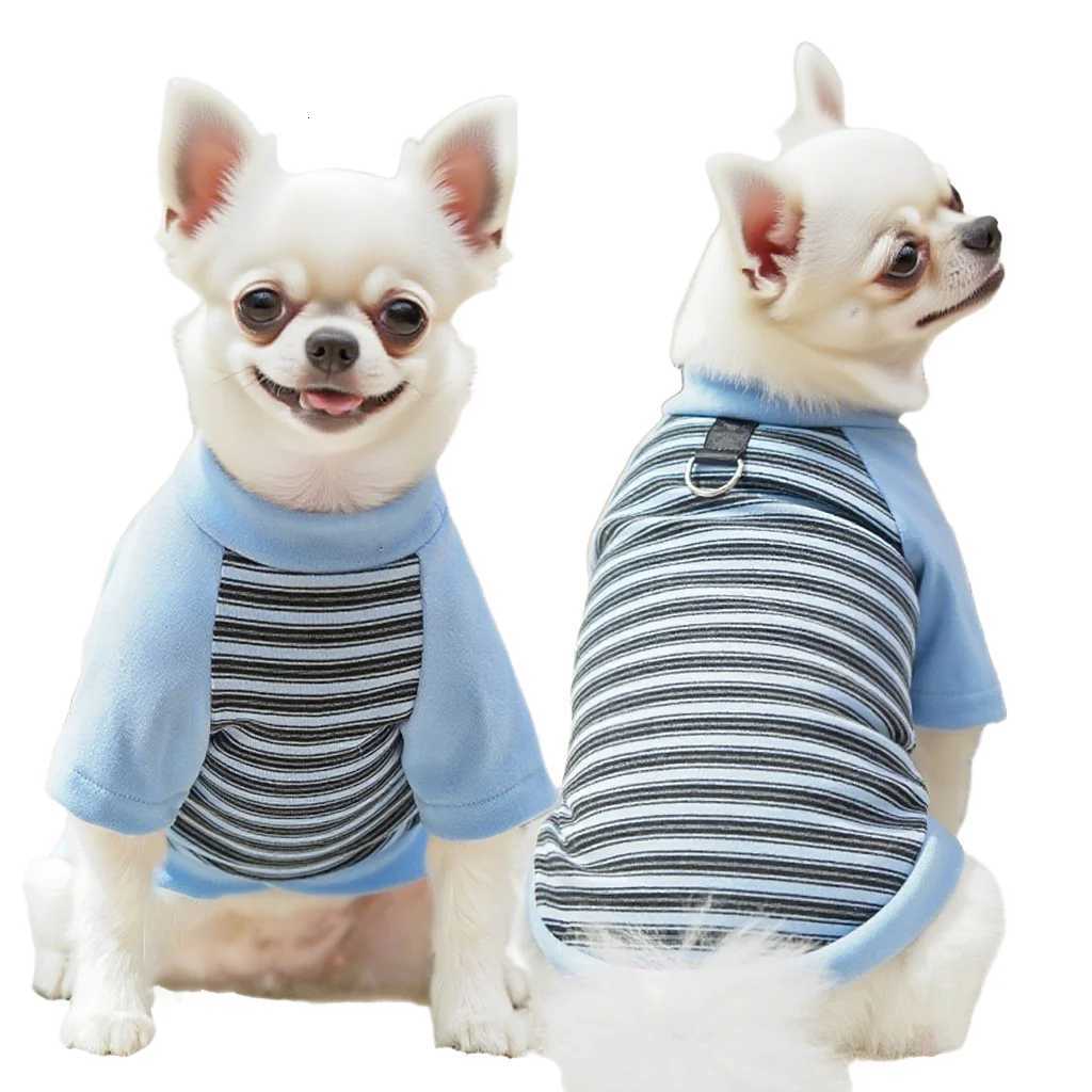 Pet Dog Hoodies Autumn Winter Warm Dog Clothes for Small Dogs Kitten Puppy Costumes Pet Striped Dog Shirt Chihuahua Sweatshirt C251030