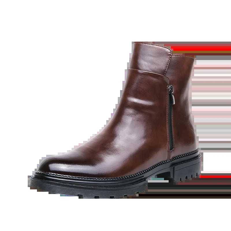 Men Casual British Style Short HighTop Shoe Fashion Man Classic Business Soft Leather Chelsea Boots Fashion Pointed Ankle Boots Z251029