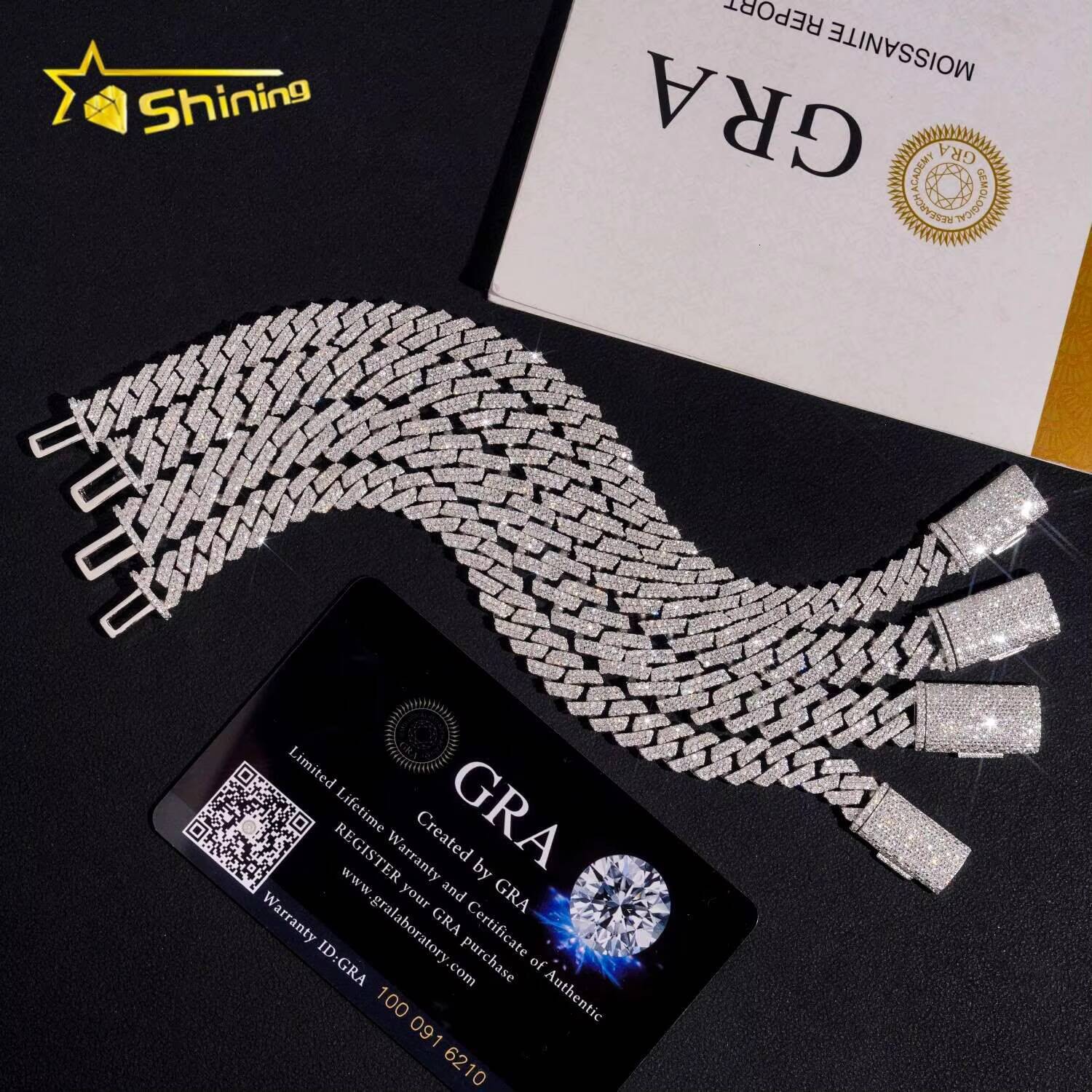 Iced Out 8mm 10mm 2rows Moissanite Cuban Link Bracelet Collection Hip Hop Jewelry Custom 925 Silver Bracelet for Men Designer's style