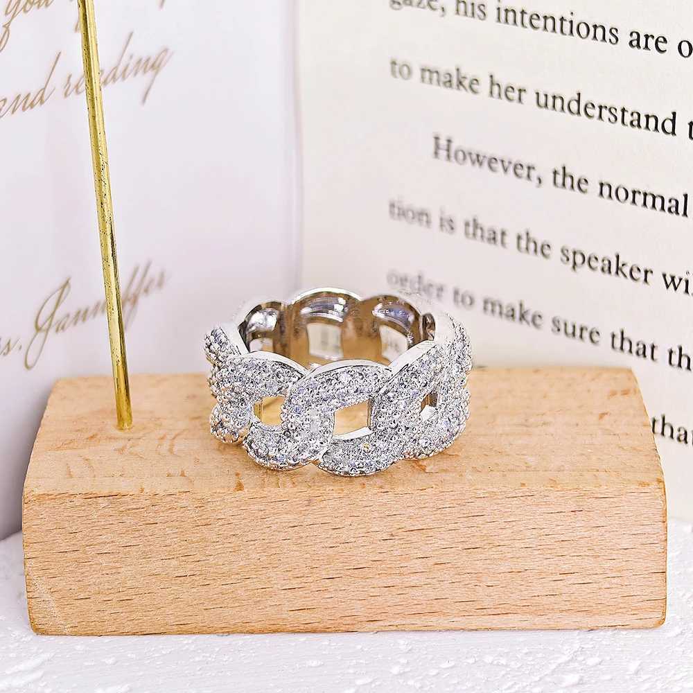 2024 New Trendy Silver Color Eternity Band Ring For Women Anniversary Gift Jewelry Bulk Sell R6369W251030