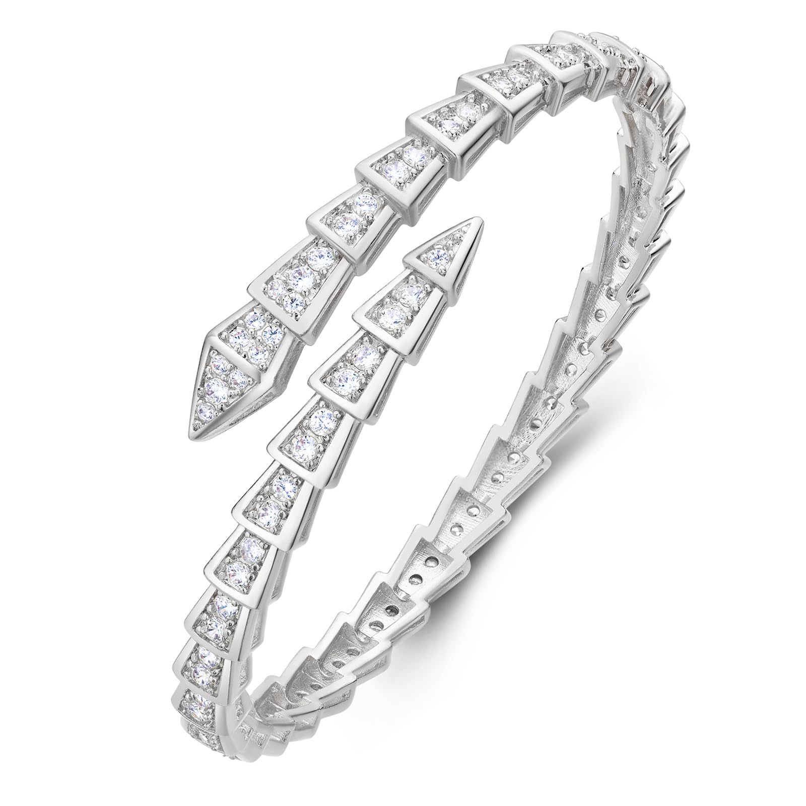 Designer bracelet niche luxury diamond inlaid snake shaped bracelet and snake bone bracelet free shipping gift for women tennis bracelet charm bracele