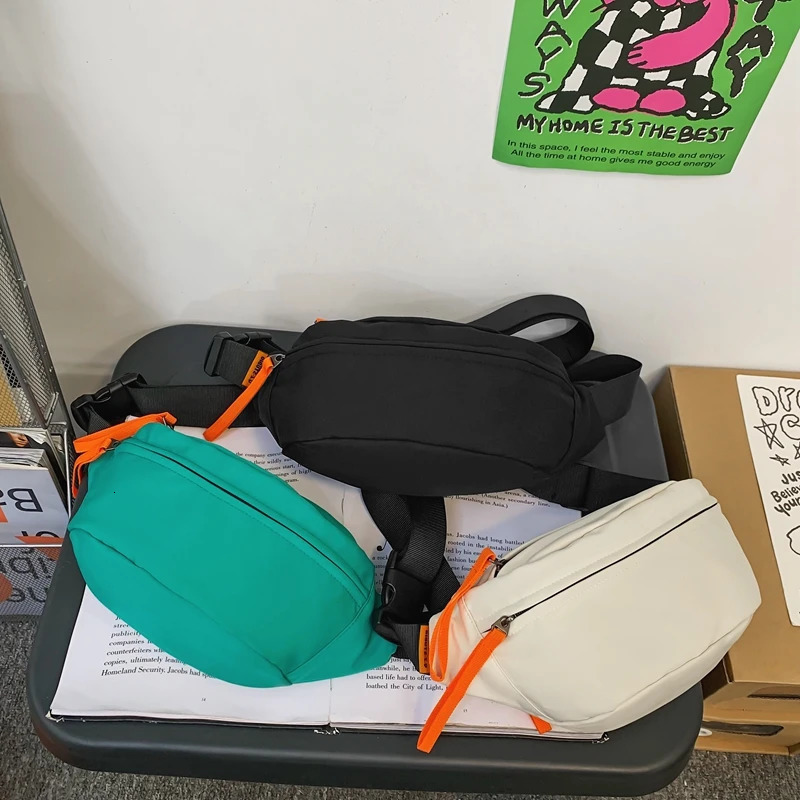 Fashion Trend Waist Bag Hip pack Street style Women Belt Bags Large capacity Nylon Waist pack Unisex Hip hop Crossbody Chest Bag 251030