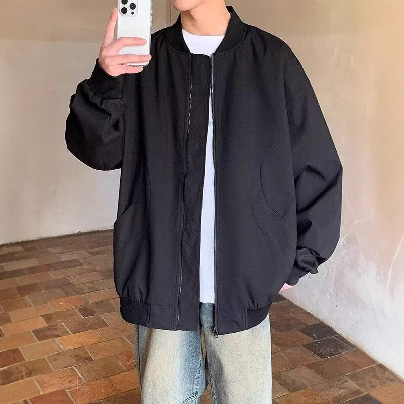 Designer Coat American Style Cool Baseball Collar Workwear Jacket Men Spring Autumn 2025 New Trendy Loose Casual Bomber Jacket