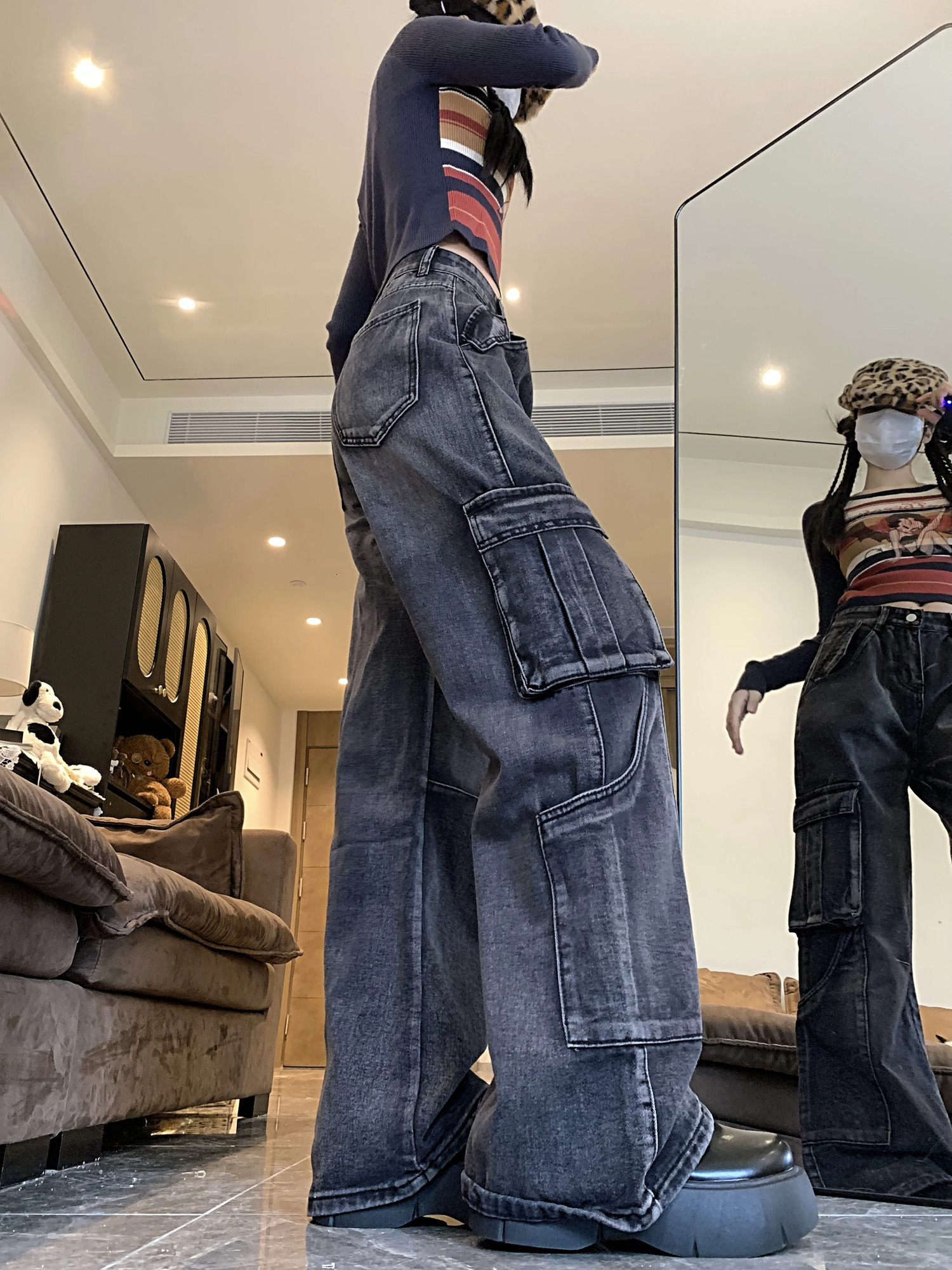 Cool Girls High Street Jeans for Men and Women Loose Straight FloorLength Trousers Overalls 251029