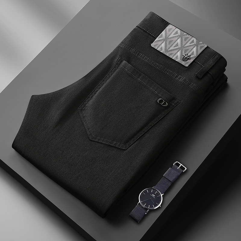 Fitted Straight-Leg Fashion Jeans in Two Colors Available 503