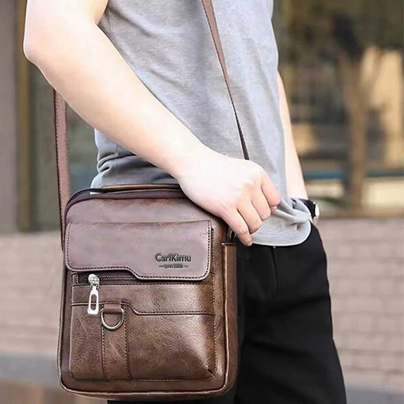 Vintage Off Messenger Structured Unisex Briefcase CrossbodyShoder Carry for Professials Y251011