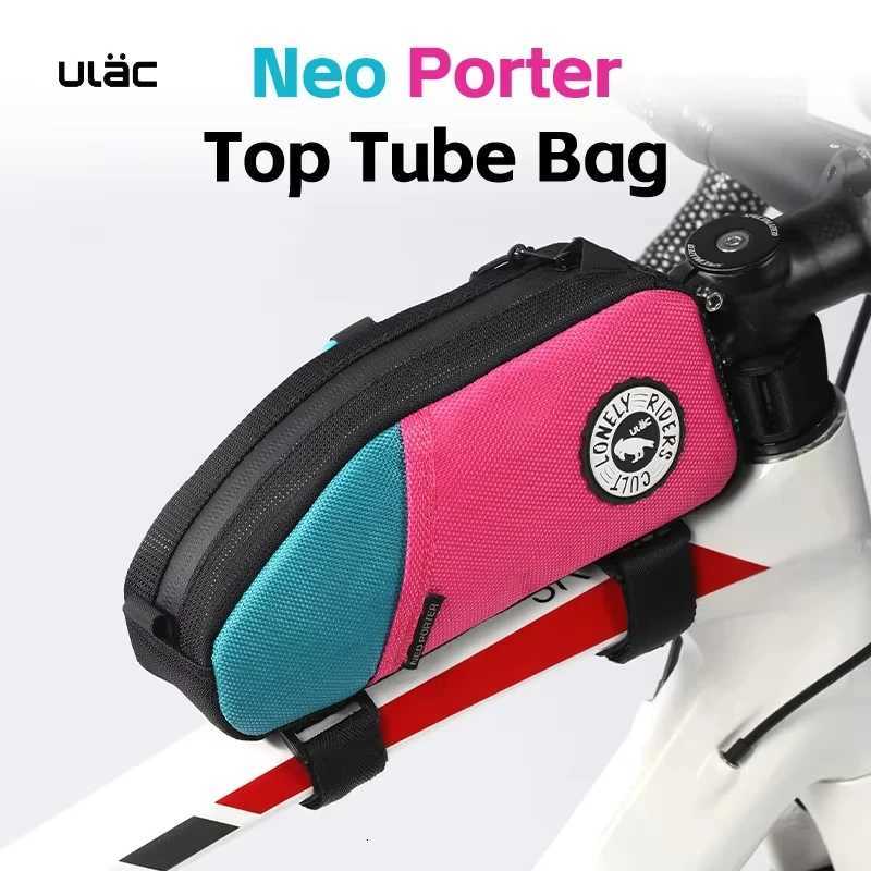 ULAC Multicolor Bicycle Top Tube Bag 1216L MTB Road Bike Ultralight Waterproof Cycling Frame Pannier Bag With Inside Pocket H251029