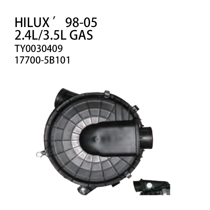 TOYOTA Car AIR CLEANER 17700-5B101 HILUX 98-05 2.4L/3.5L GAS Minimum order quantity 6 pieces