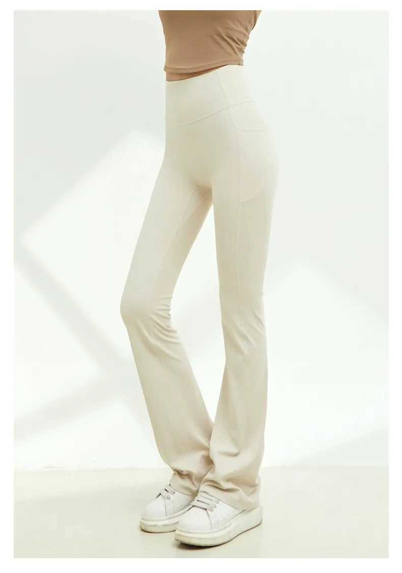 Highend Flared Yoga Pants for Women High Waist Sports Tight Pilates Hip Lifting Fitness Pants Yoga Wide Leg Sports Leggings J251030