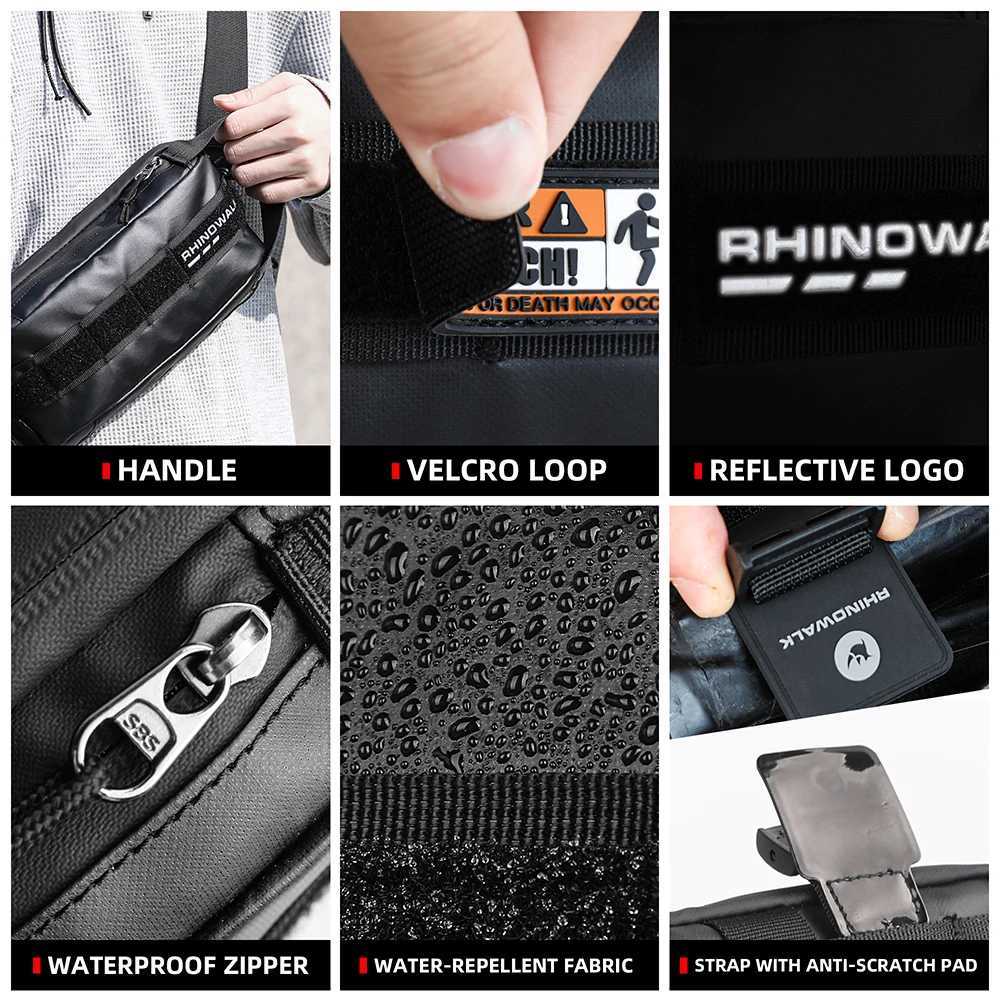 Rhinowalk Bike Handlebar Bag 24L Bicycle Bags Frame Pannier Bag Multifunction Portable Shoulder Waist Bag Bike Accessories H251029