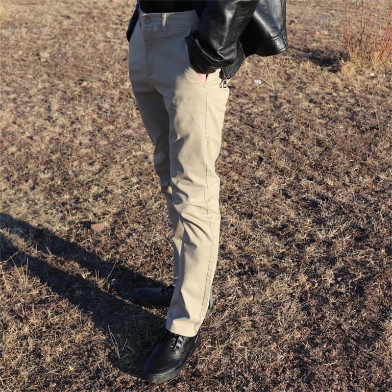 AIOPESON Casual Cotton Men Trousers Solid Color Slim Fit Mens Pants Spring Autumn High Quality Classic Business y251010