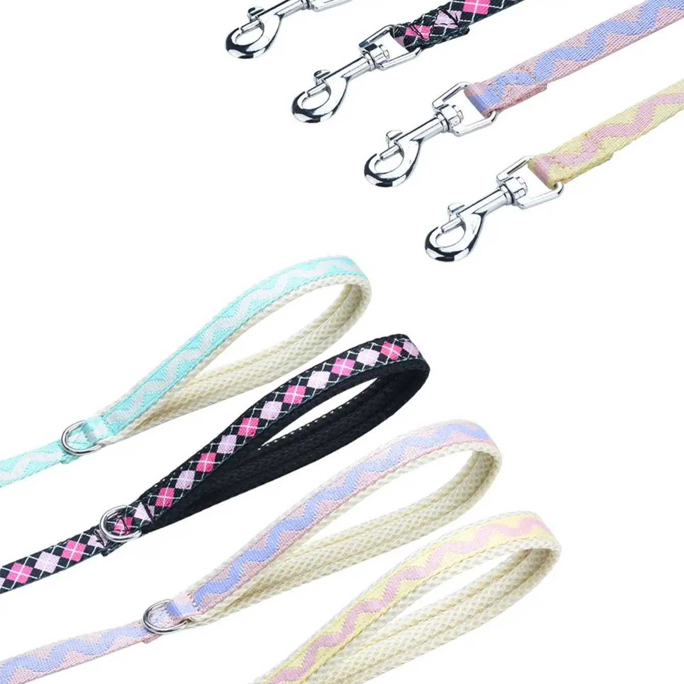 HP357Printed ribbon Pet Dog Harness J251129