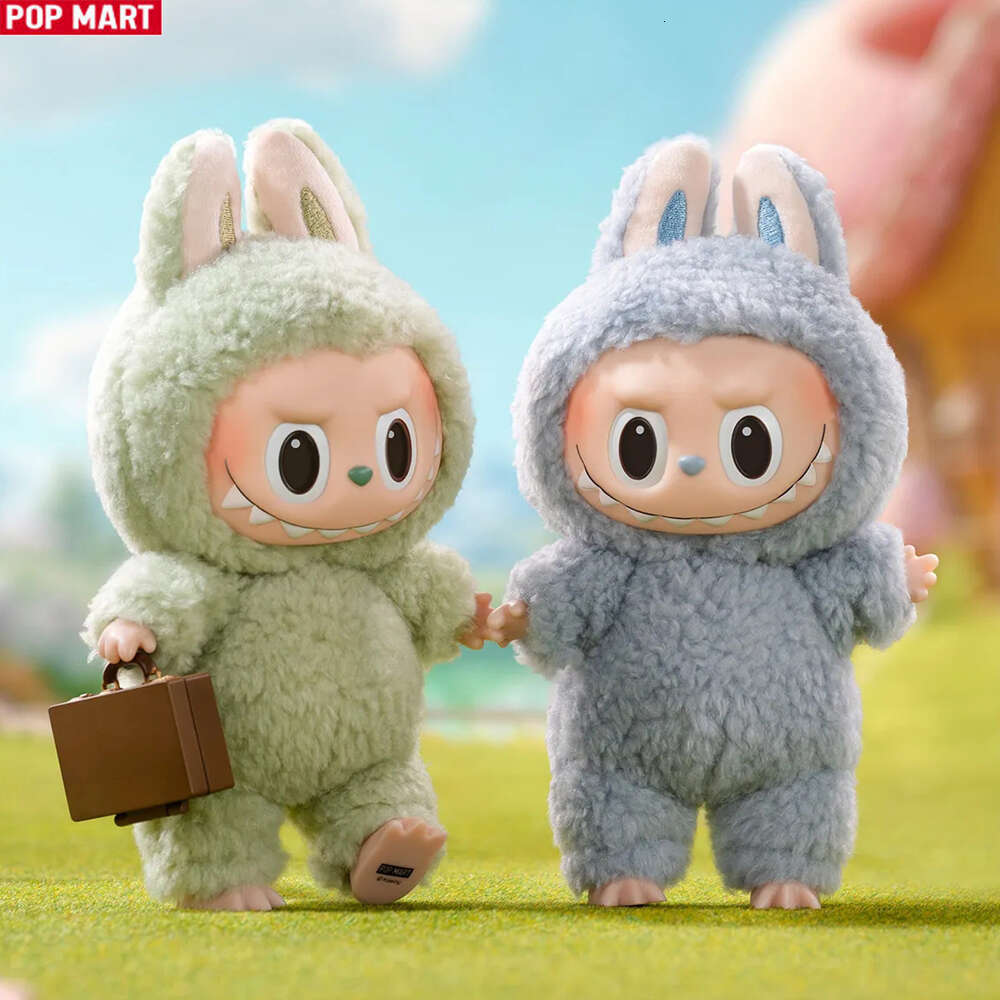 Hot Genuine Labubu soymilk THE MONSTERS pop mart Exciting Macaron Vinyl FaceBlind Box V1.0 Vinyl Figure with Unique Face Design Limited Edition Themed