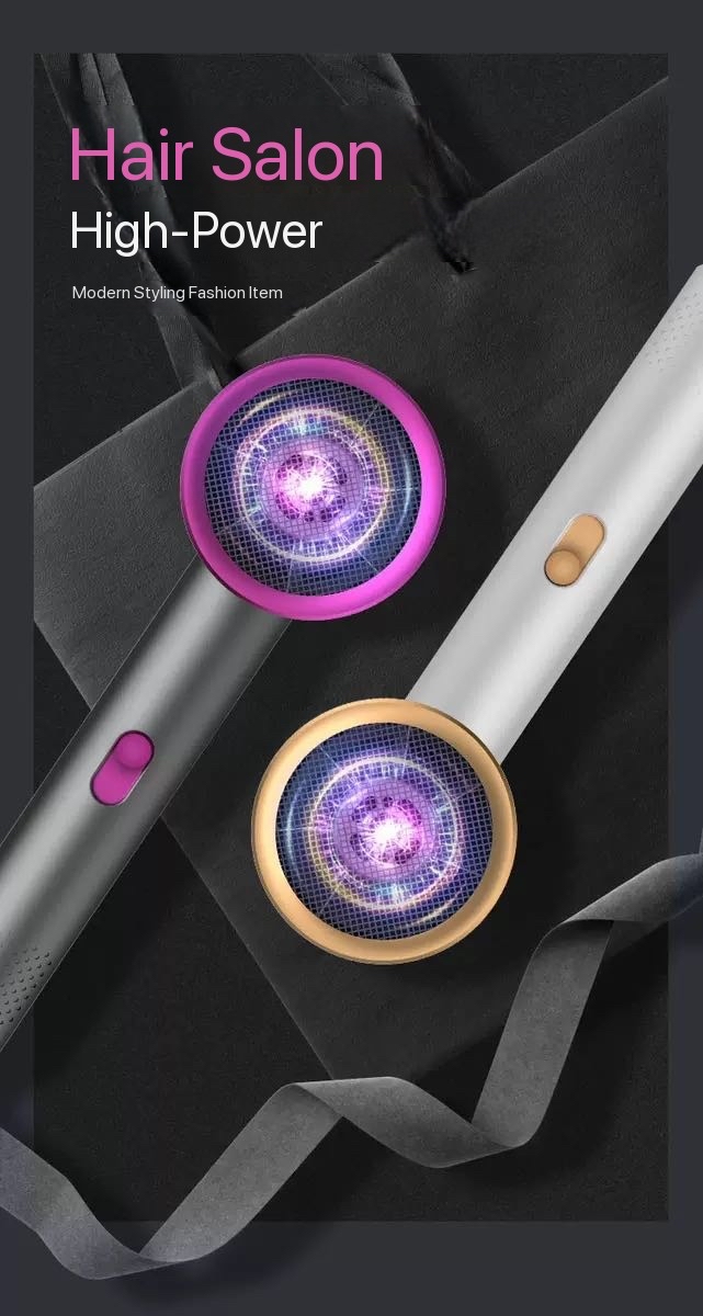 New High-Speed Electric Constant Temperature Care Hair Dryer Household Salon Strong Wind