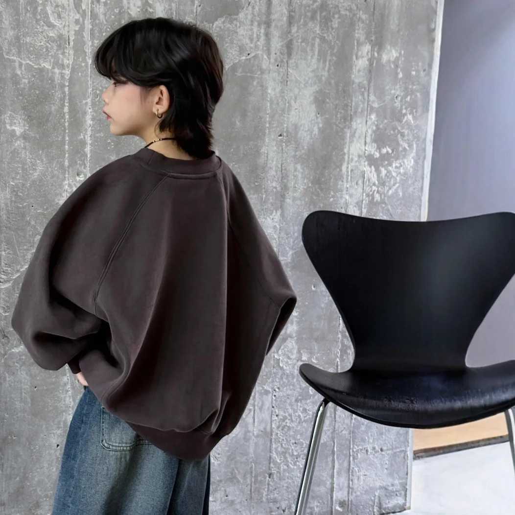 Winter New Letter Cartoon Printed Warm Top 2025 Children Clothing Boys Thickened Hoodie Loose Comfortable Versatile PulloversT251030