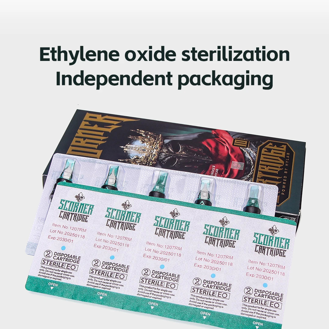 HYlab Tattoo Needle Cartridge Senior Safety Cartridge Needles Soft Sketch Magnum Chief Artist Ethylene Oxide Sterilization 251027