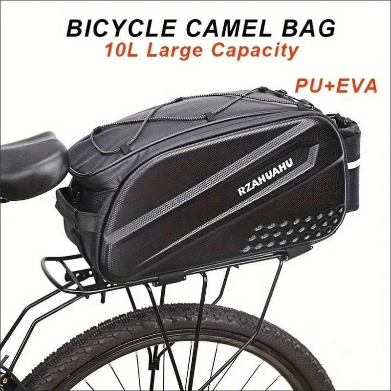 Bicycle Hard Shell Tear Hunch Bag14L Large Capacity Hunch BagAntiSplash MaterialWith Rain Cover H251029