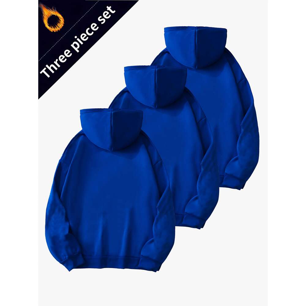 Women S Pcs Cozy Fleece Lined Hoodie Set Casual Zip Up Sweatshirts With Drop Shoulder Long Sleeves Kangaroo Pockets For Fall Winter