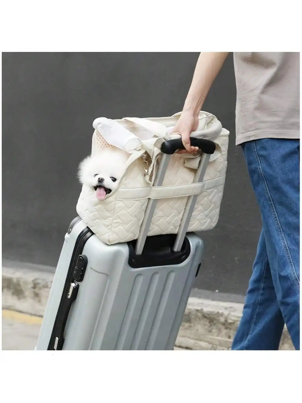 Pet cat dog tote bag no escape portable multifunctional large capacity breathable horizontal bag portable soft bag zwq 251030