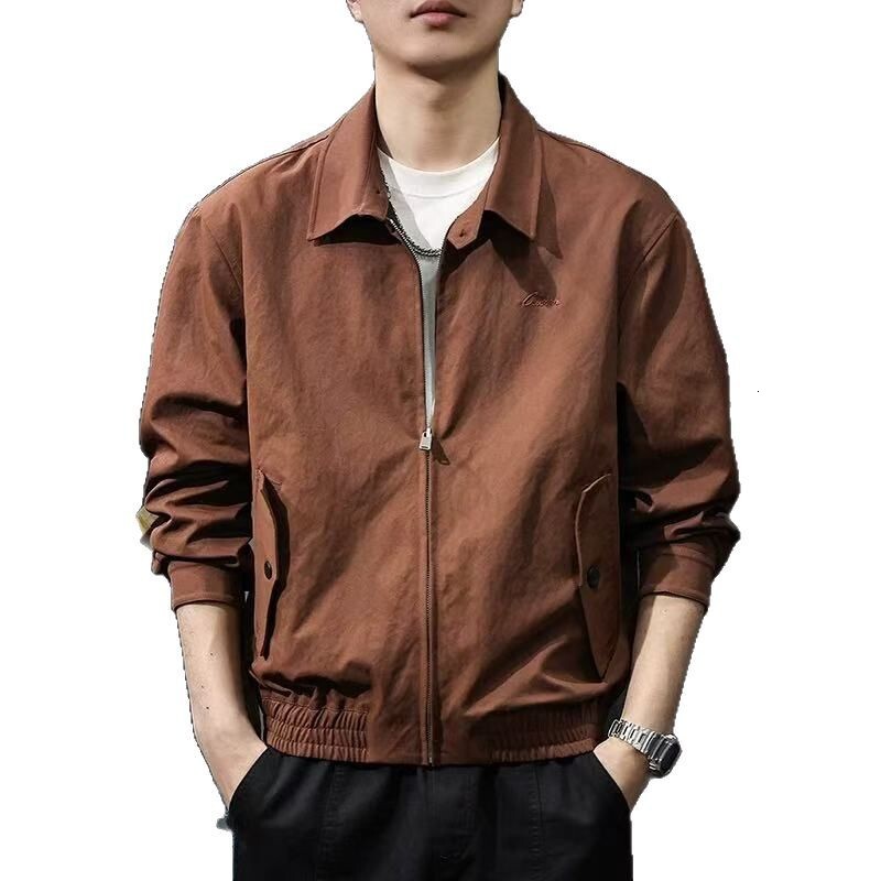 Trendy Brand Casual Workwear Cool Jacket Top Spring New Style Turn-down Collar Designer Coat Versatile Turn-down Collar Jacket