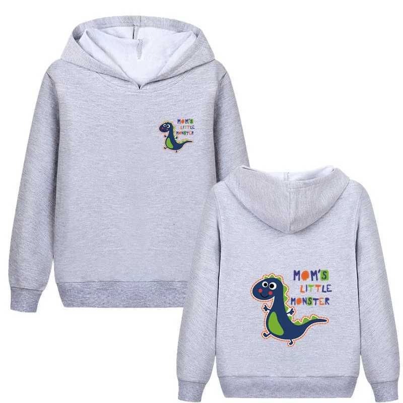 Boys Cartoon Dinosaur Hooded Sweatshirt Kawaii Hoodies Tops Boy Girls Spring Tracksuits Hoody Casual Autumn PulloversT251030