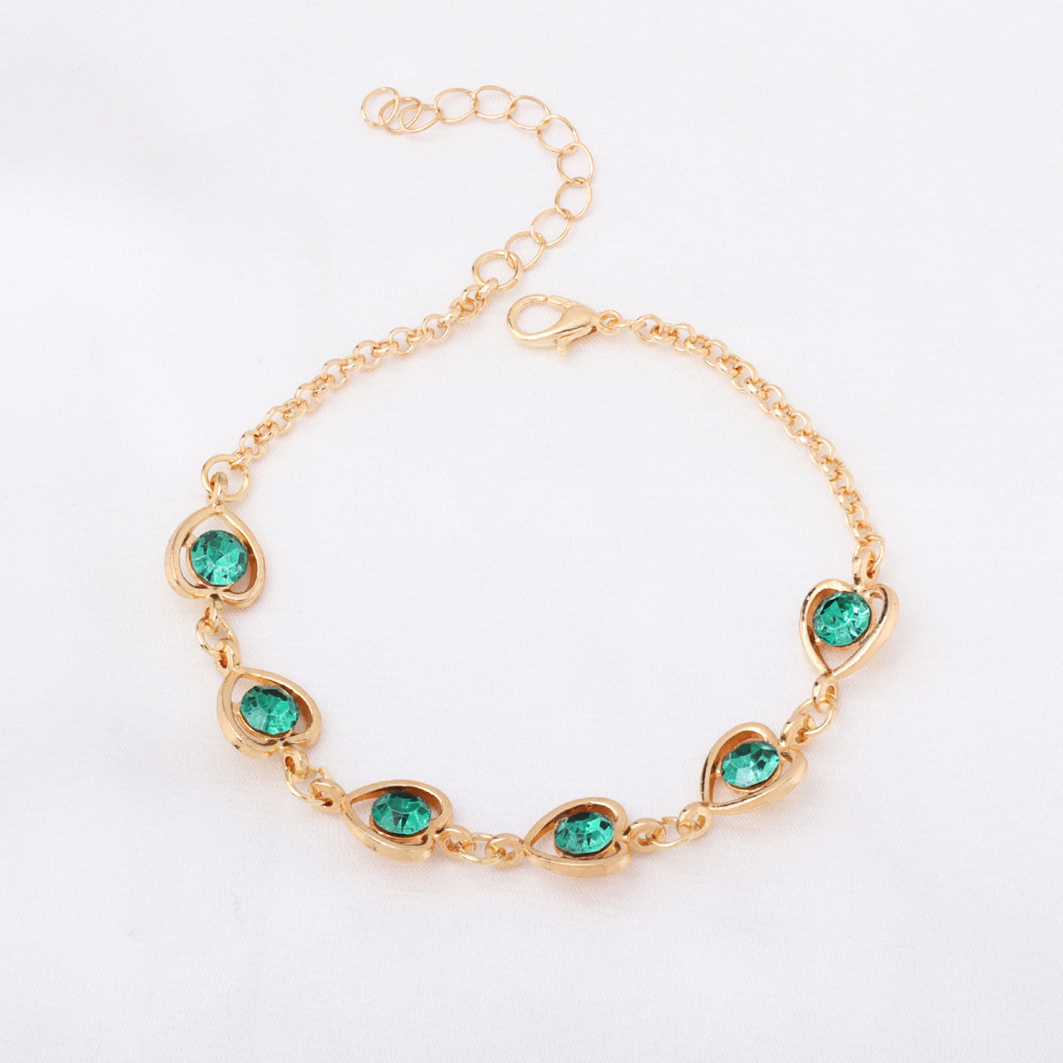 Bracelet for women Luxurious diamond studded colored zircon bracelet fashionable niche high-end feel bracelet Christmas gift free shipping Designer br