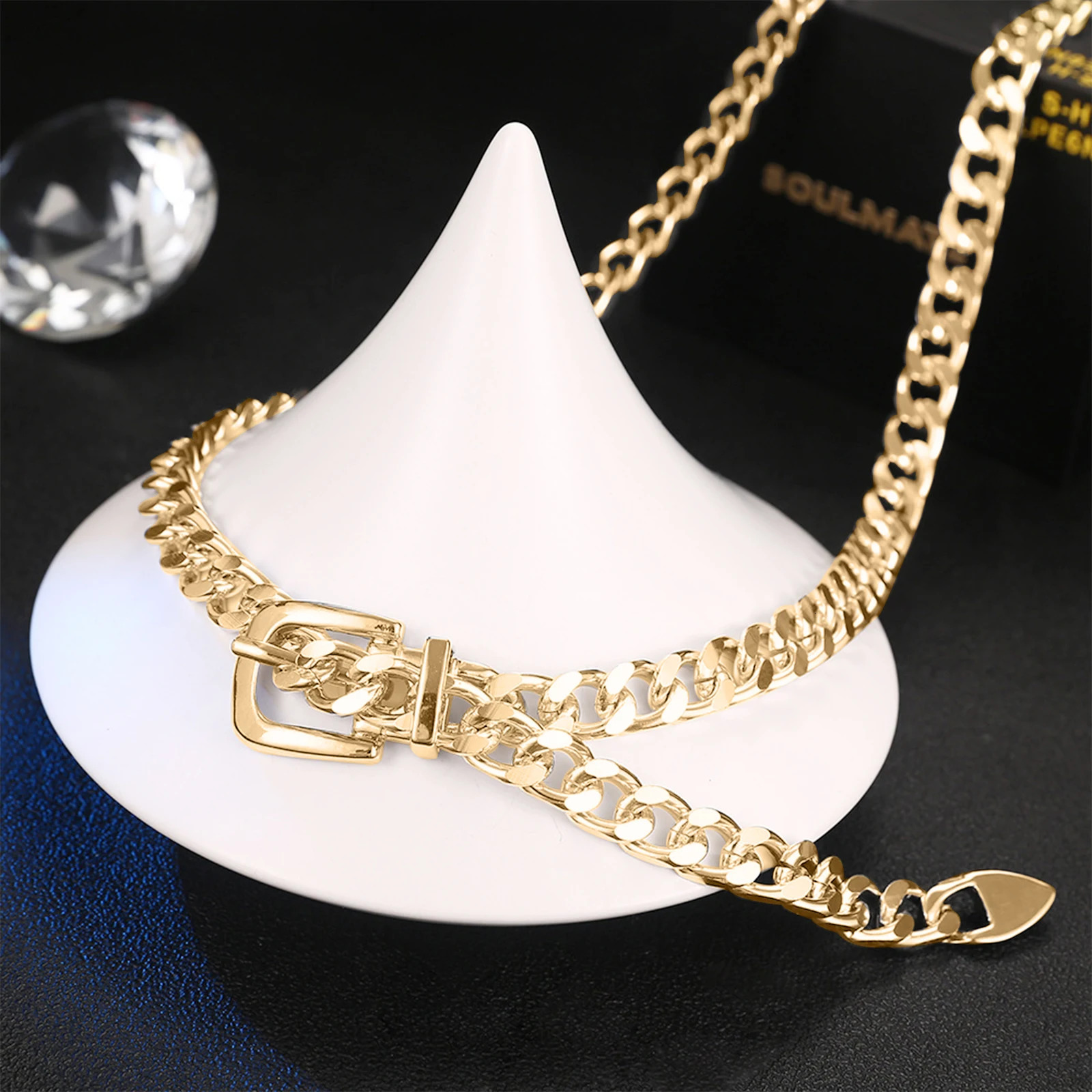 1 PC Womens Chain Belt Metal Waist Chain Dress Belts Metal Belt Adjustable 251021