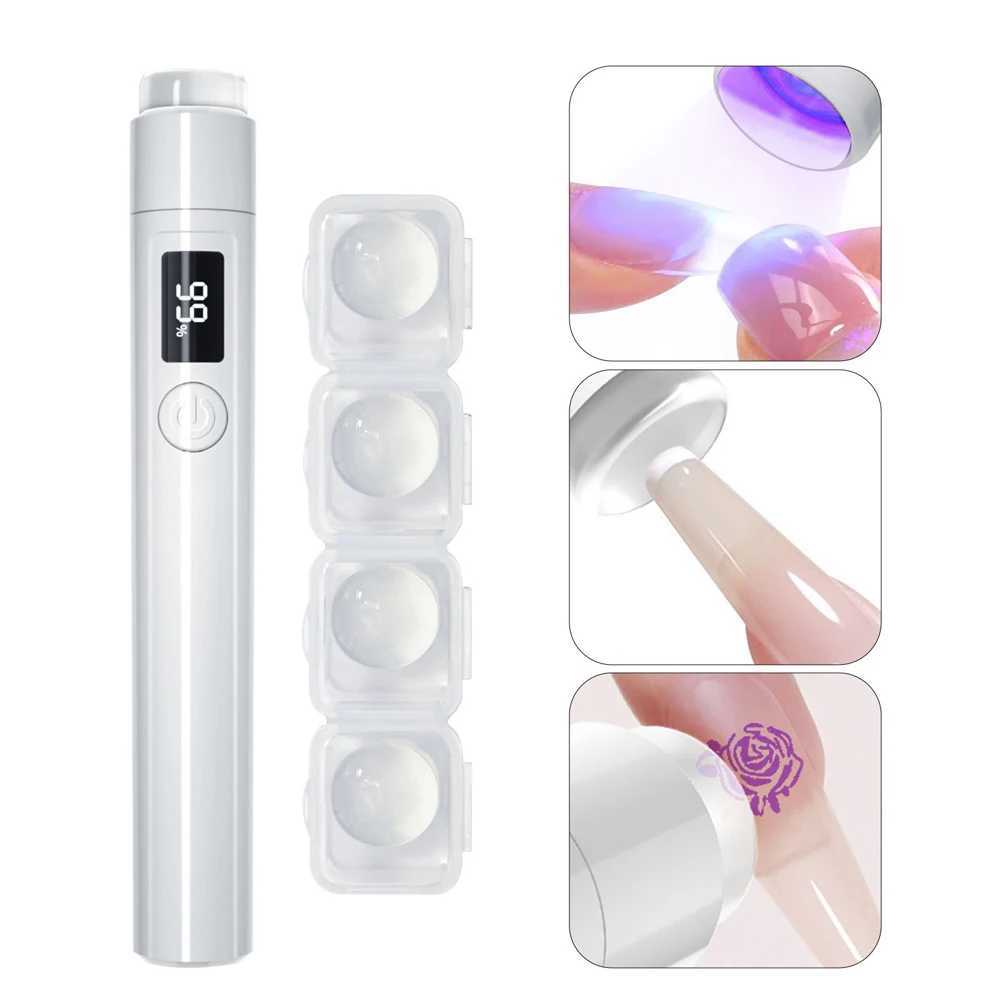 Mini UV LED Nail Lamp Nail Dryer Machine Portable USB Rechargeable Quick Drying Nail Gel Handheld Manicure Lamp for Nails Art L251030