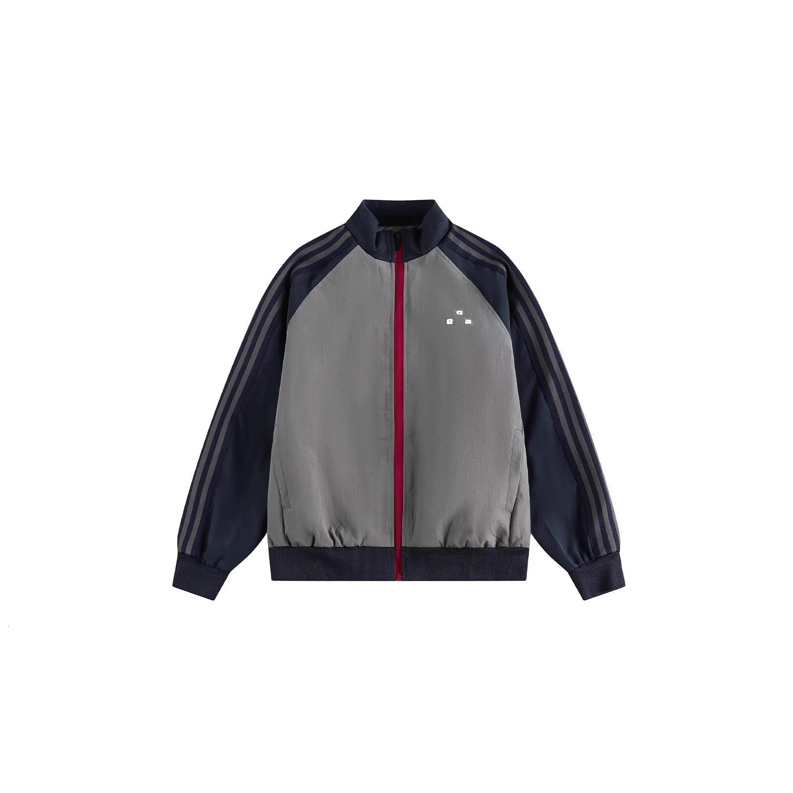 American Style Sports Striped Designer Coat Color-block Stand Collar Jacket For Men And Women 2025 Spring And Autumn New Casual Couple Coat