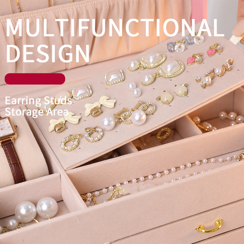 Jewelry Boxes Ming Ya series High-Quality MingYa Brand Multi-Level Jewellery Organizer for Maximum Space Utilization