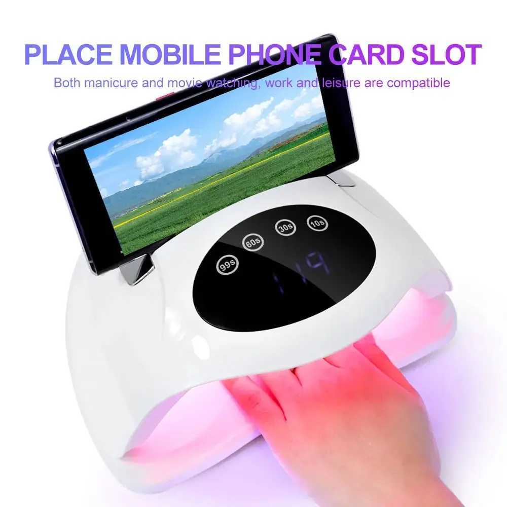 X17 MAX UV LED Nail Lamp For Drying Gel Nail Polish Professional 72 LEDS Nail Dryer Light With Touch Screen Timer Auto Sensor L251030