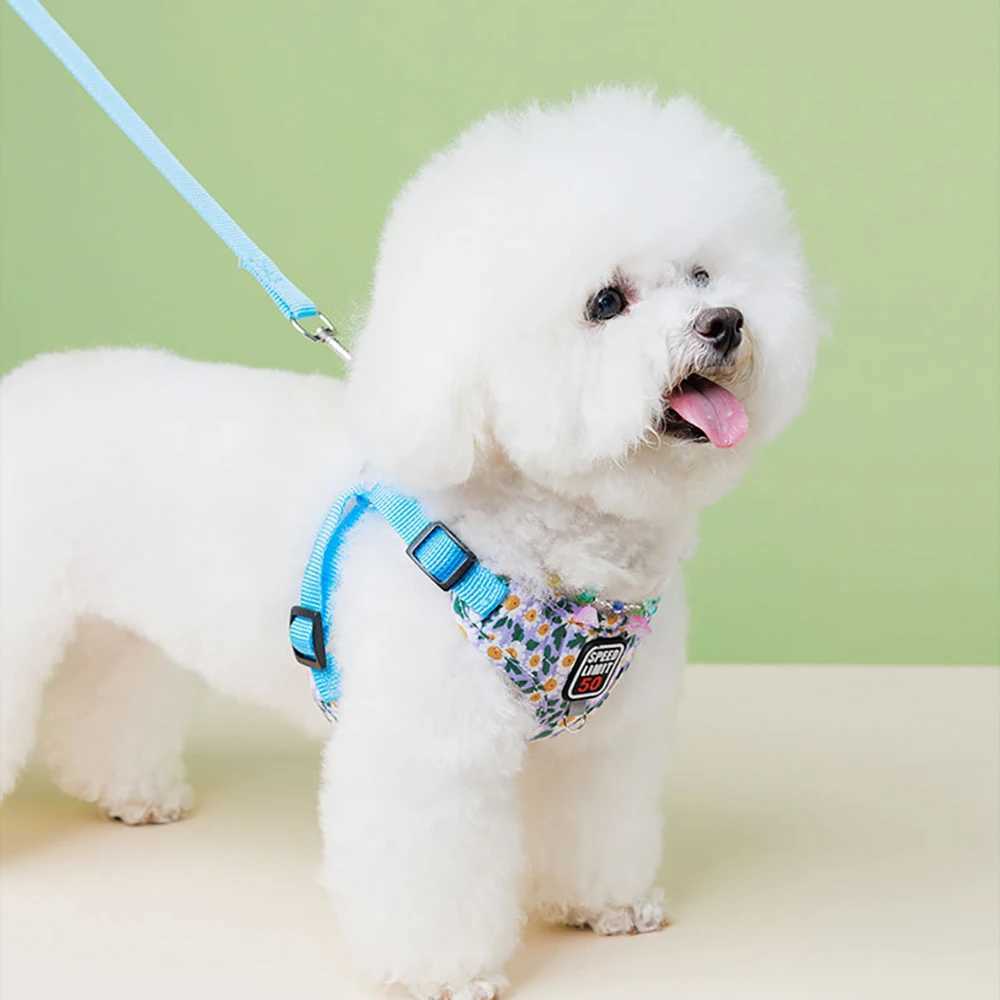 Dog Harness Vest Adjustable Soft Padding Pet Harness with Leash Set for Small Medium Dogs Easy Control Reflective Walking J251129