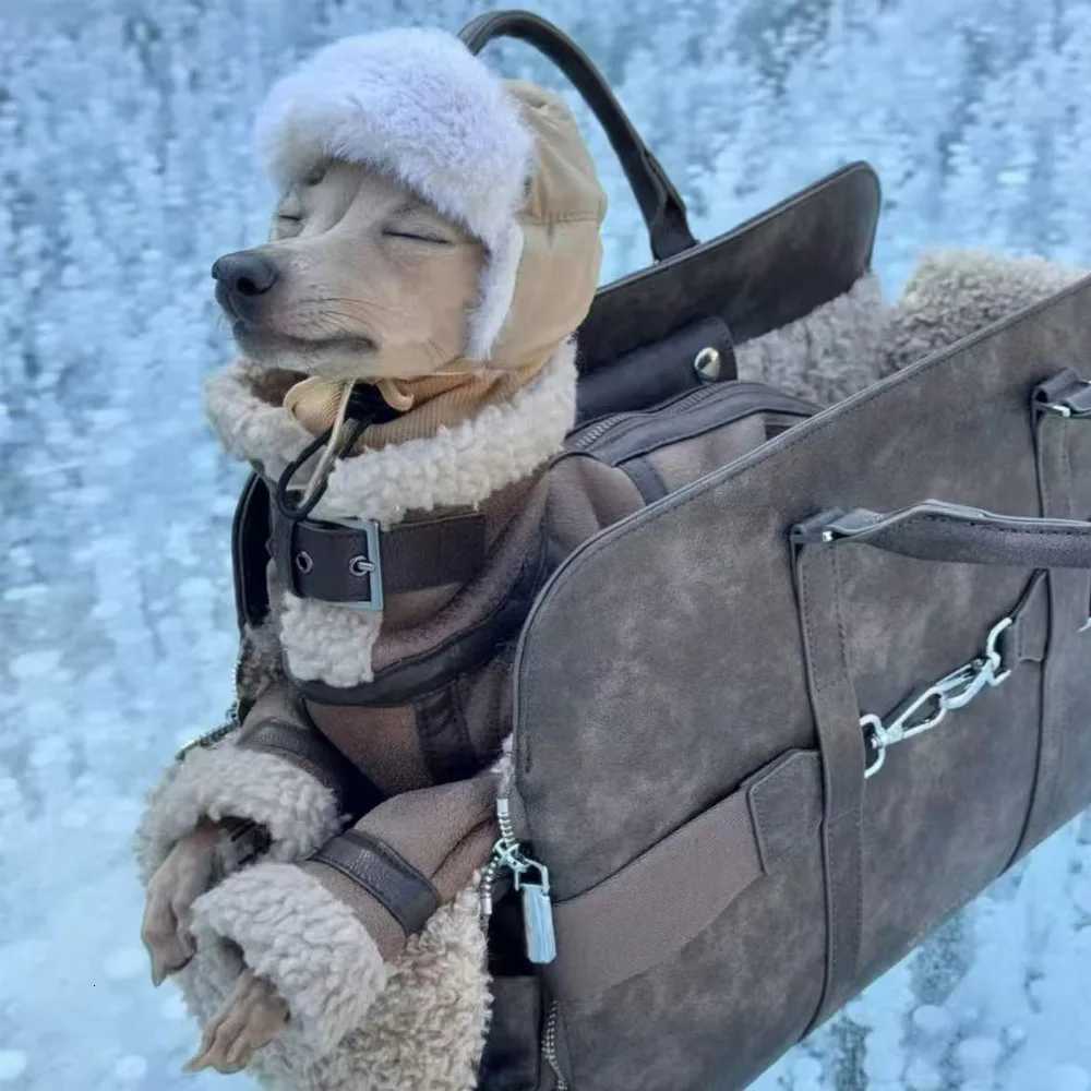 Winter et For Little Greyhound Fleece Khaki Sweatshirt for Small Mid Whippet Dogs 4legged Warm Coat for Terrier C251030