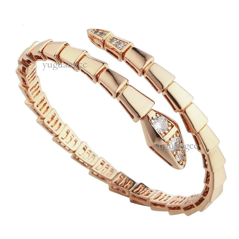 bulgarii bracelet Snake Designer Bracelet Woman Luxury Bracelets For Women Narrow Single Circle Snake Diamond High Quality Gold Bracelet 426