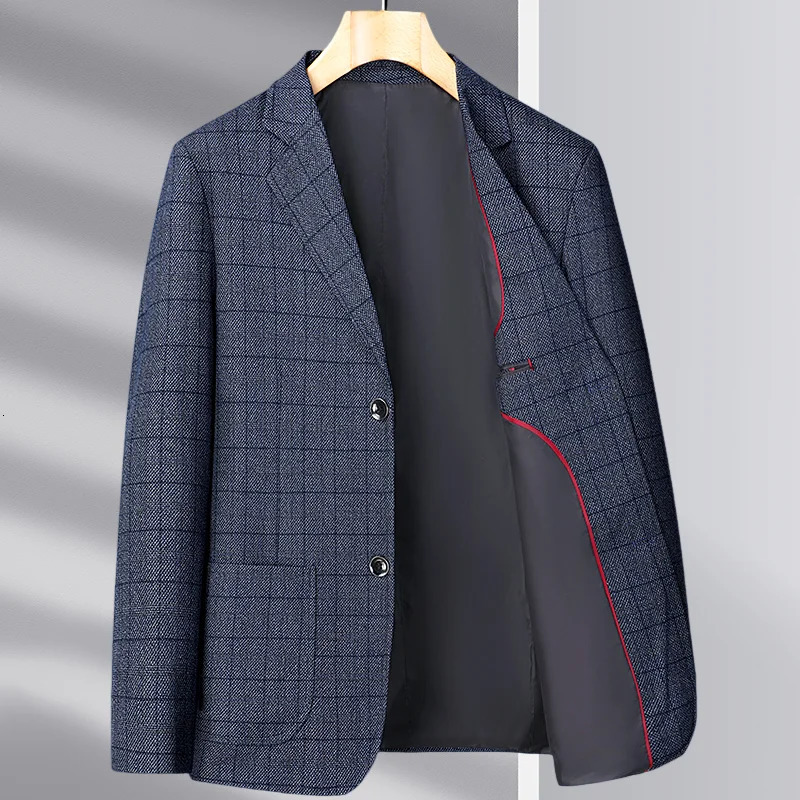 For the autumn and winter of middleaged elderly mens business casual woolen suit jackets for dads 251028