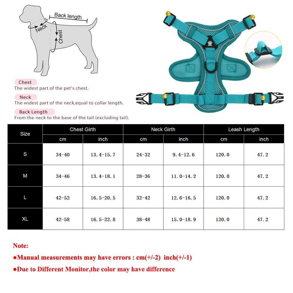 Pet Harness and Leash Set Reflective Walking Puppy Vest Chest Strap For Small Dogs Cats Breathable Outdoor Harnesses With DRing J251129