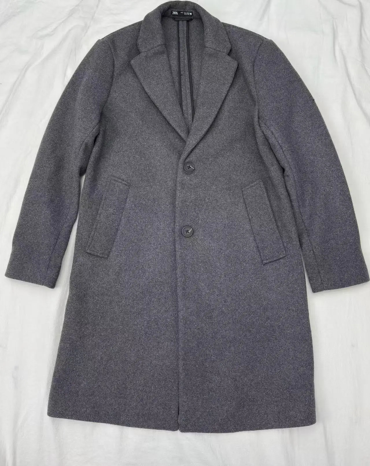 5070290 Menswear WoolBlended Indented Business Lapel Coat Jacket 44 wool coat 251029