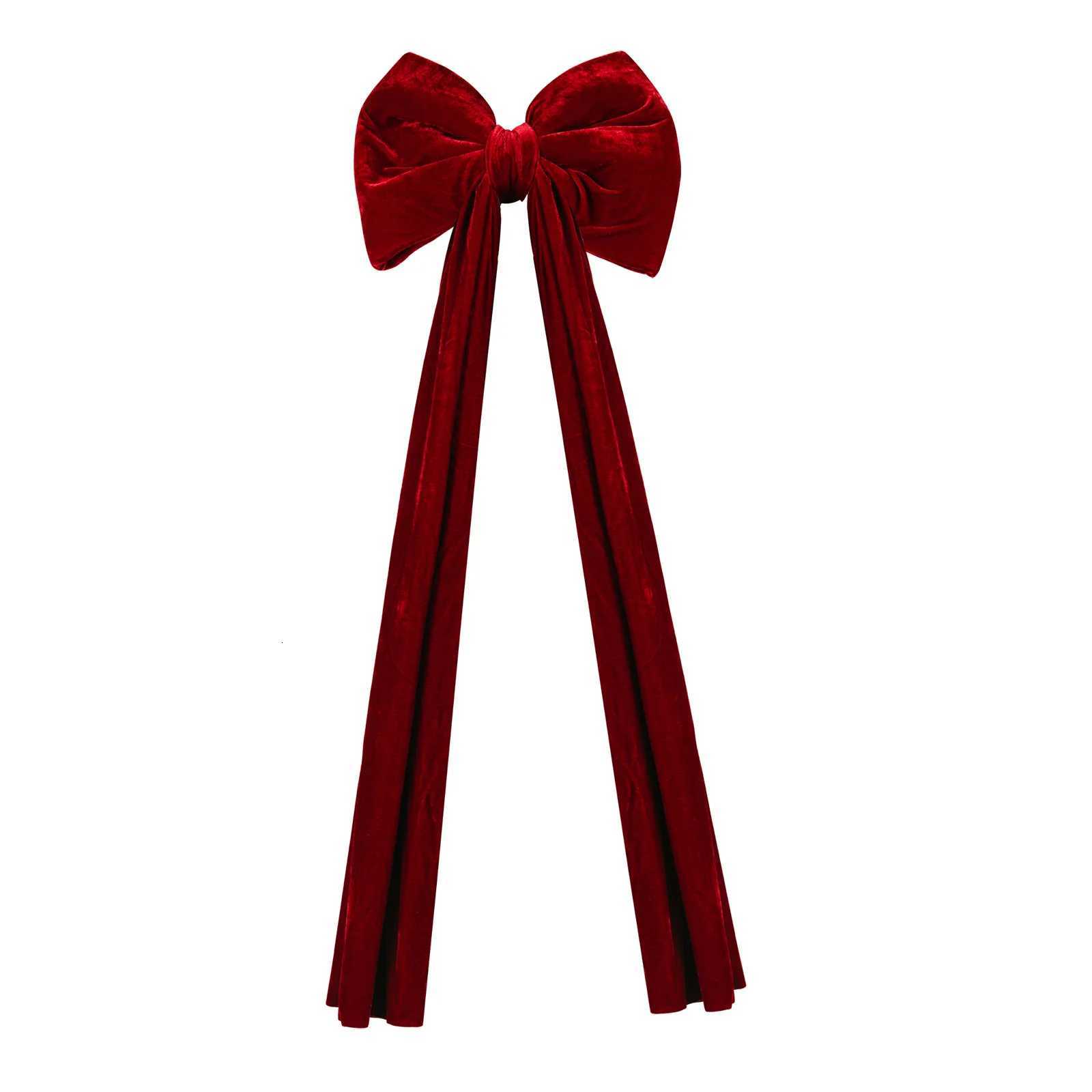 65ft Giant Red Velvet Christmas Bow Pendant Xmas Tree Bowknot Ornament for Home Decor New Year Party Gifts Festive Decoration C251030