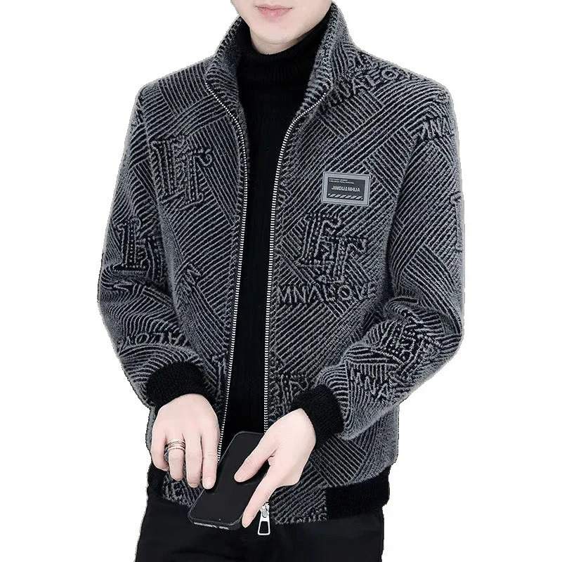 Mens Autumn Jacket Stand Collar Short Casual Woolen Coat Stylish Korean Version Plaid Shirt for Men Spring And Wear 251029