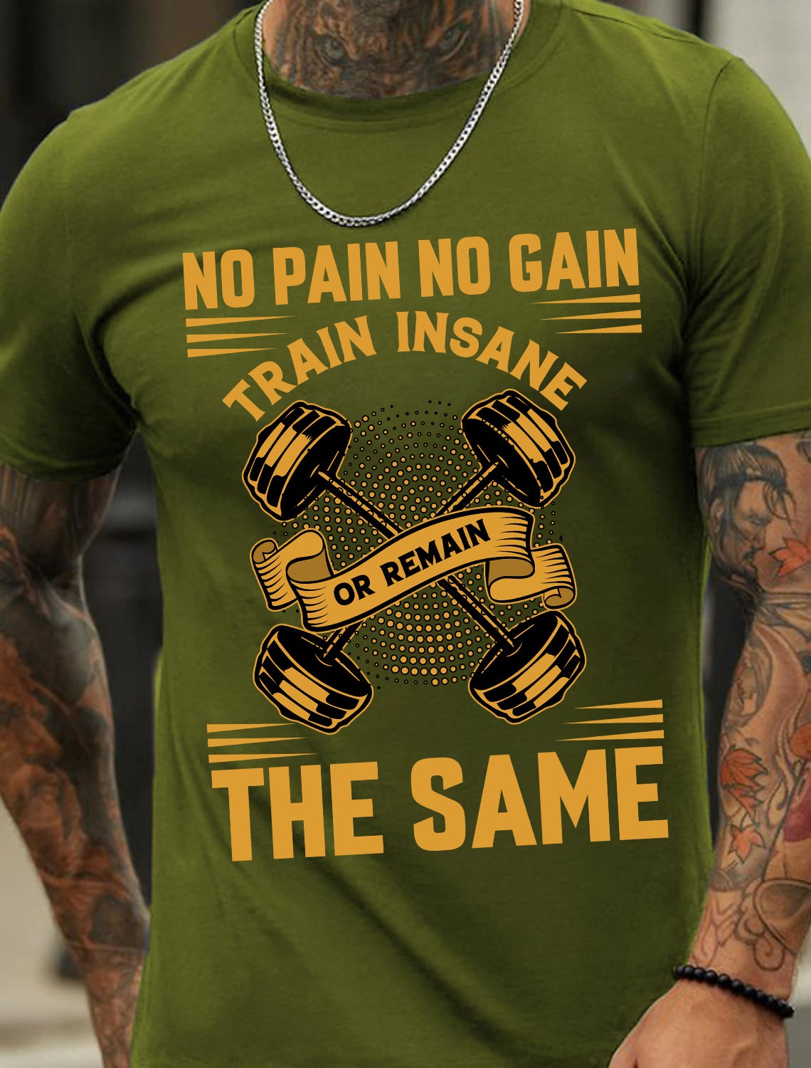 European and American Oversized Men's Cotton Short-Sleeve T-Shirt with Fitness Print Design - TT7064