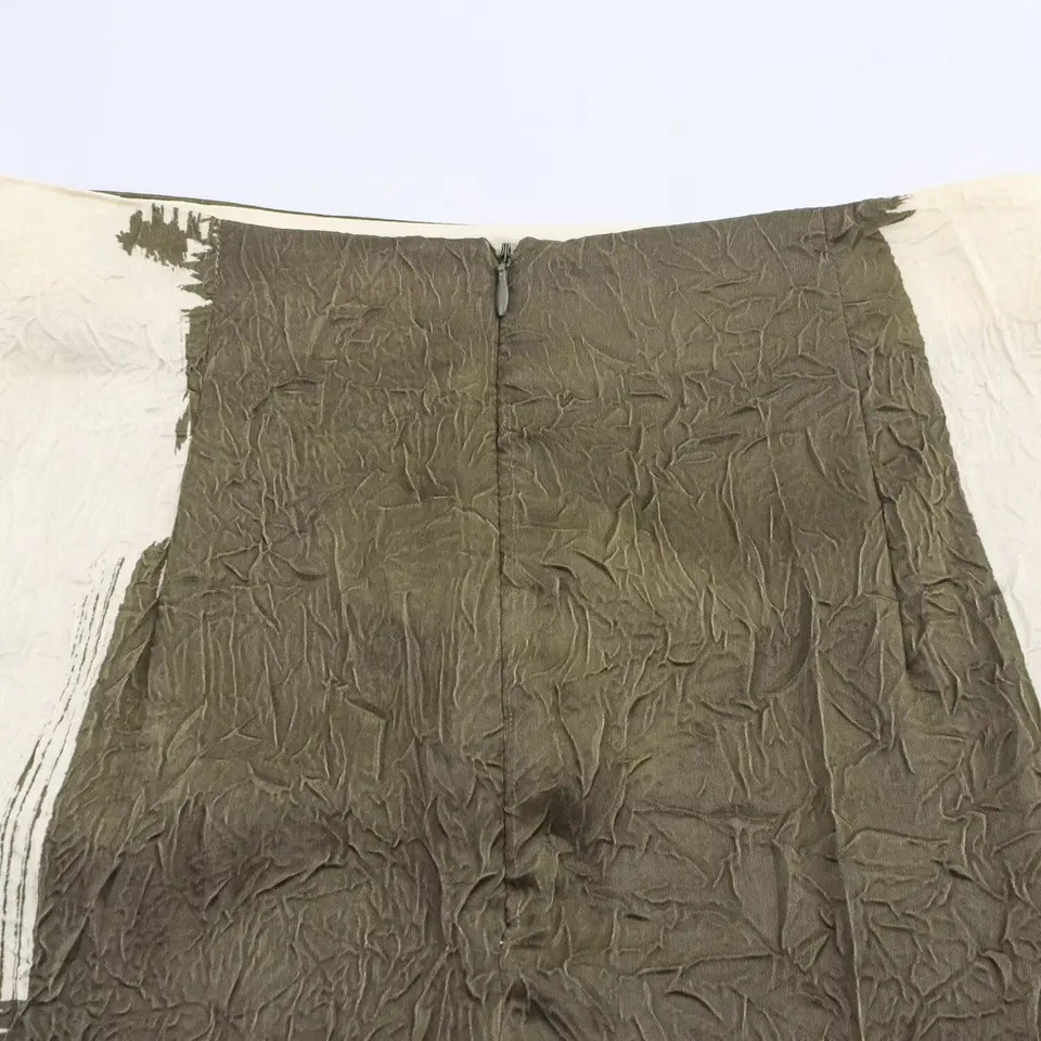 Autumn And Winter Women Printed Daily Skirt Effect Office Appointment Midi Skirt High Waist Commute Suitable Slim Fit Skirt 251028