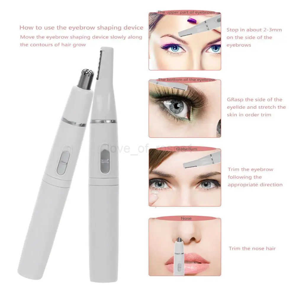 4 In 1 Head BatteryPowered Hair Clipper Nose Hair Trimmer For Women Men Ear Hair Eyebrows Beard Nose Hair removal Z251030