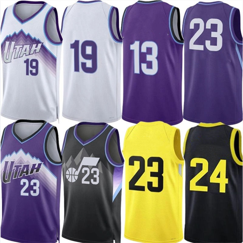 25 26 Jazzs Basketball Jerseys Ace Bailey Walter Clayton Keyonte George Laurii Markkanen Walker Kessler Kevin Love Taylor Hendricks Nurkic John Stockton Jersey